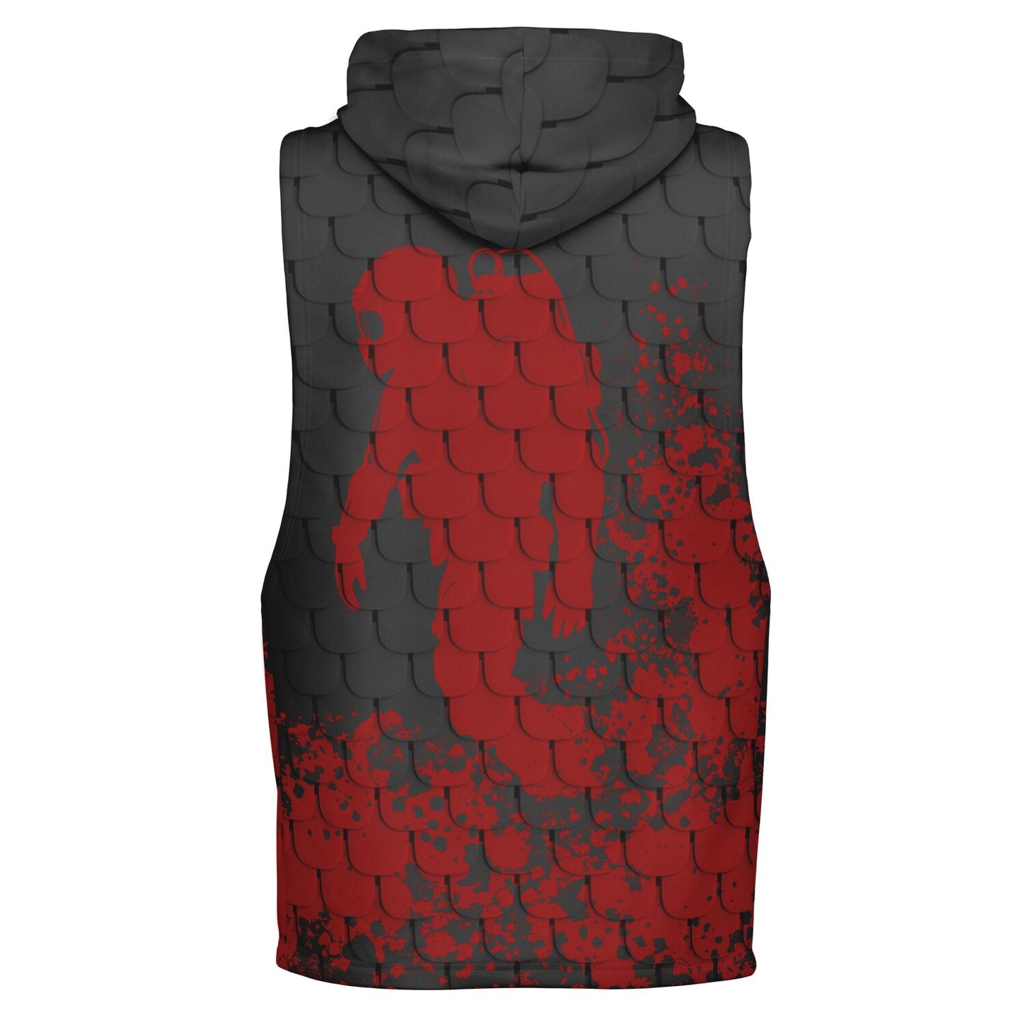 Red Diver Armhole Hoodie