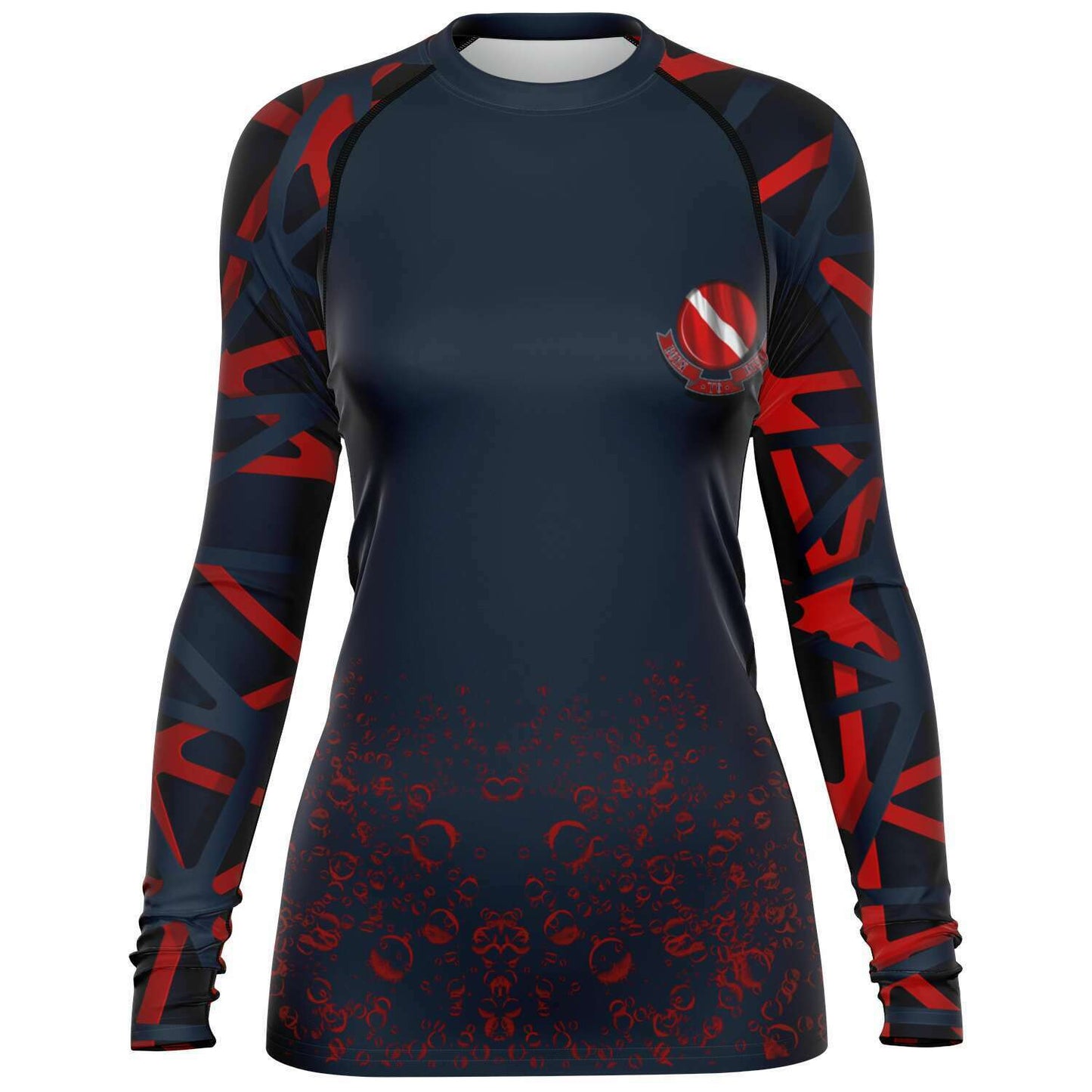 long sleeve scuba diving rash guard