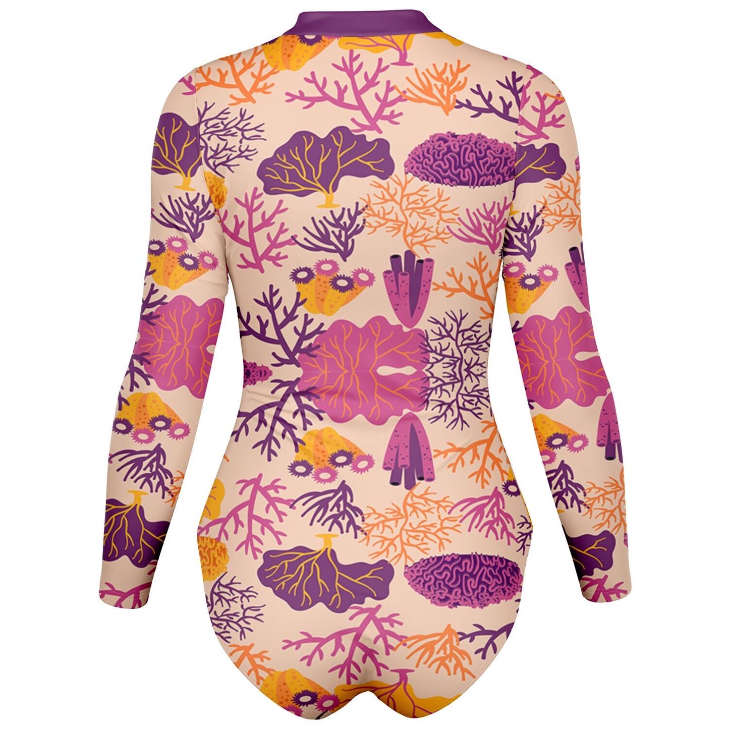 Coral Bodysuit Long Sleeve