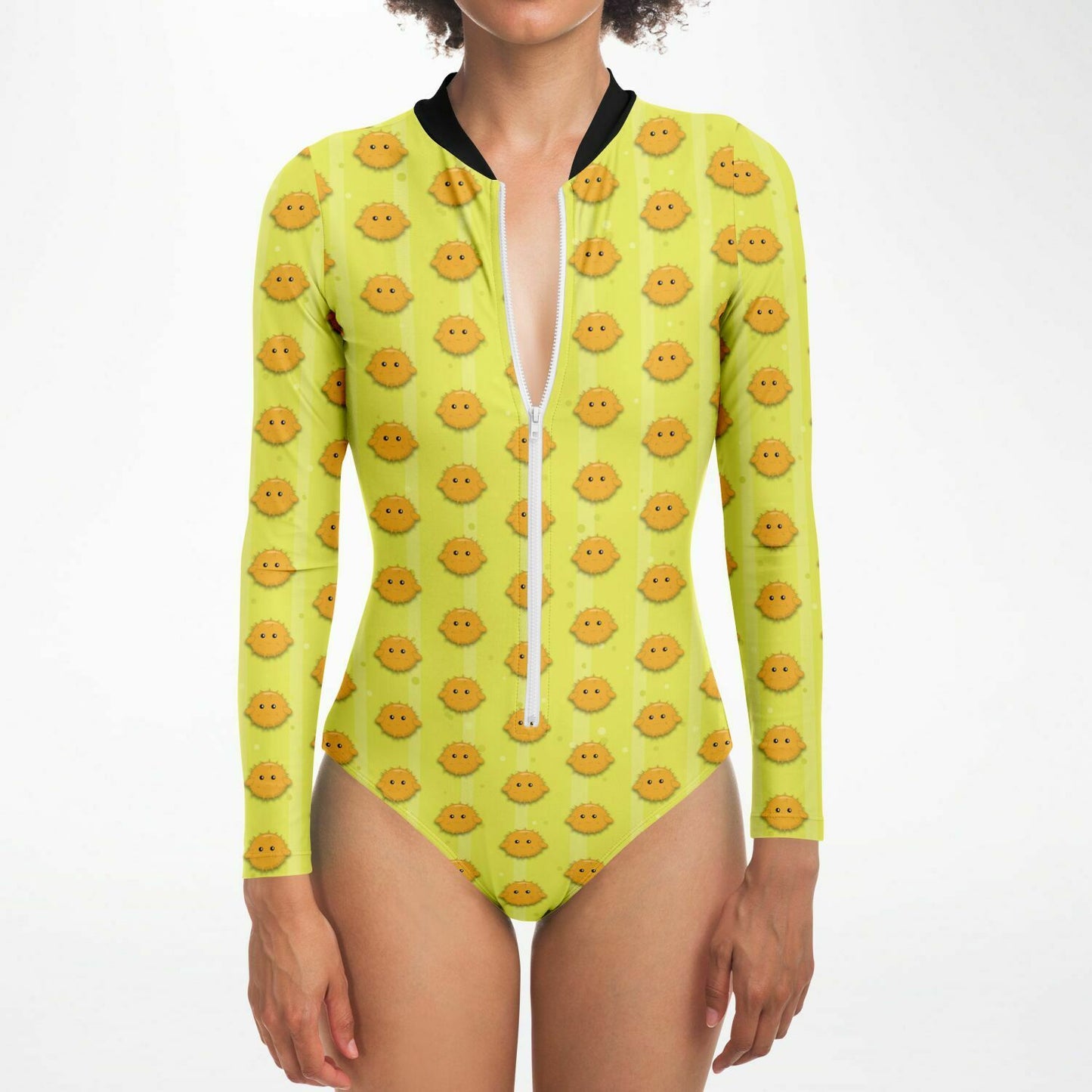 Puffer Fish Bodysuit Long Sleeve