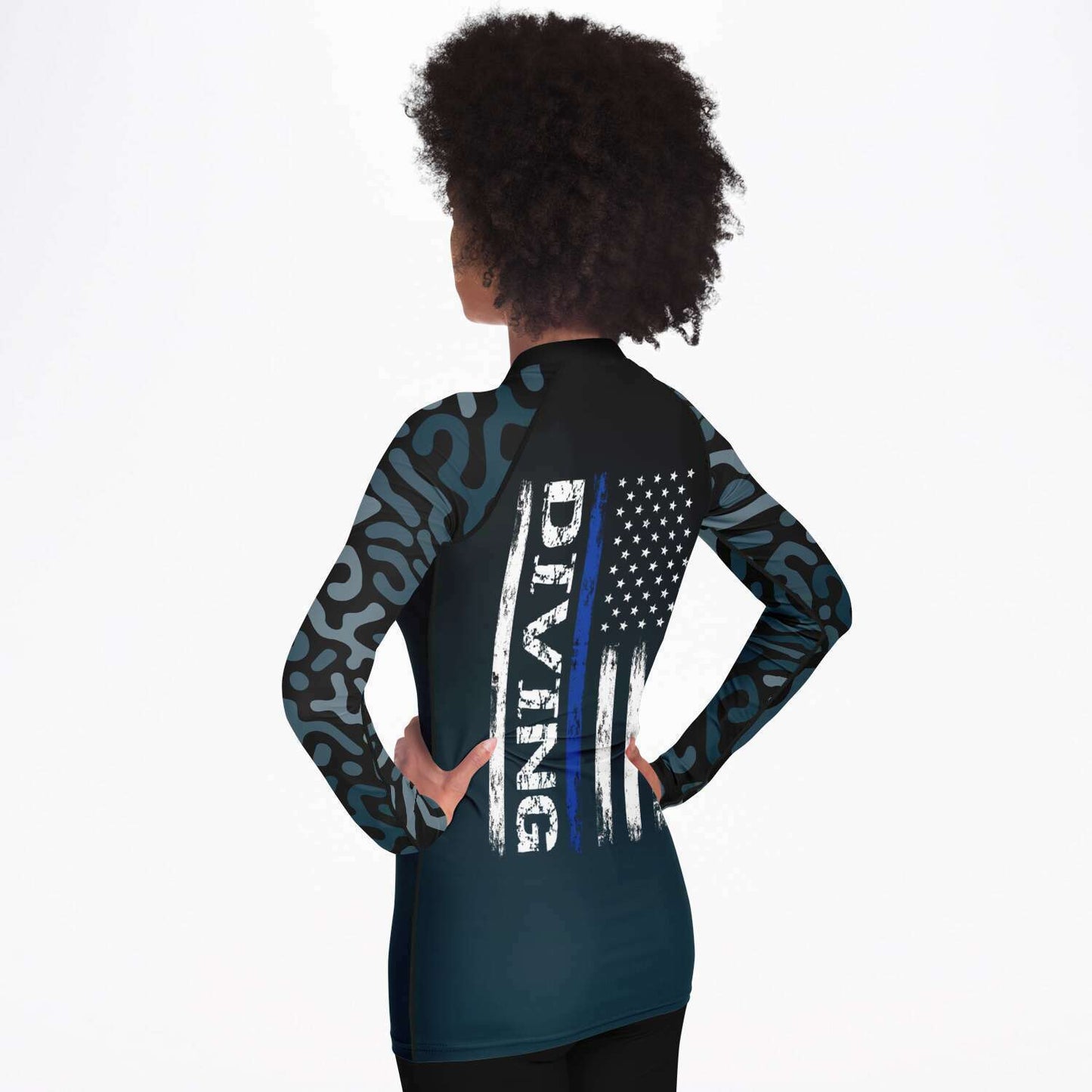 Flag Camo Women Rashguard