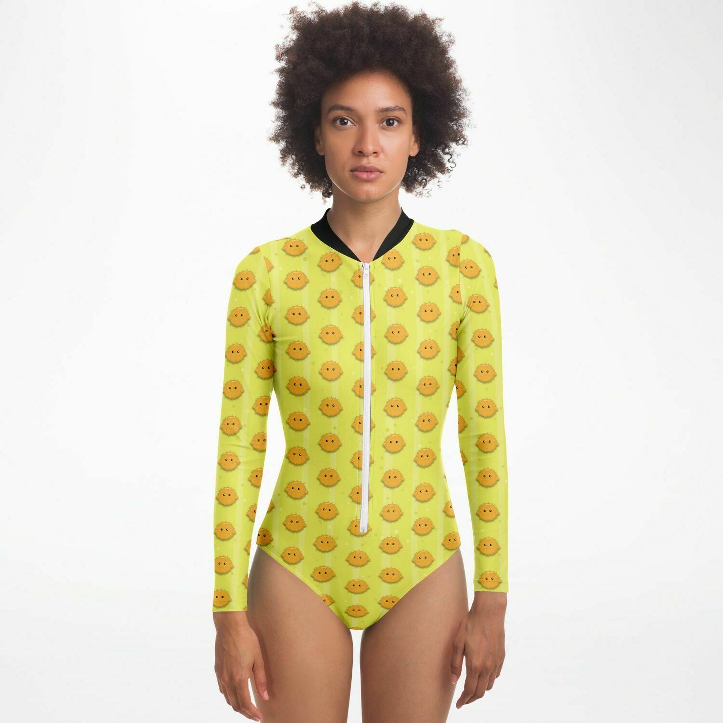 Puffer Fish Bodysuit Long Sleeve