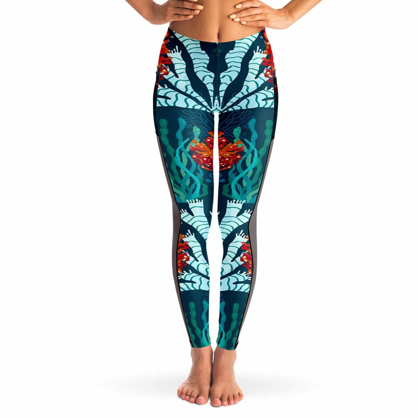 Blue Coral Leggings