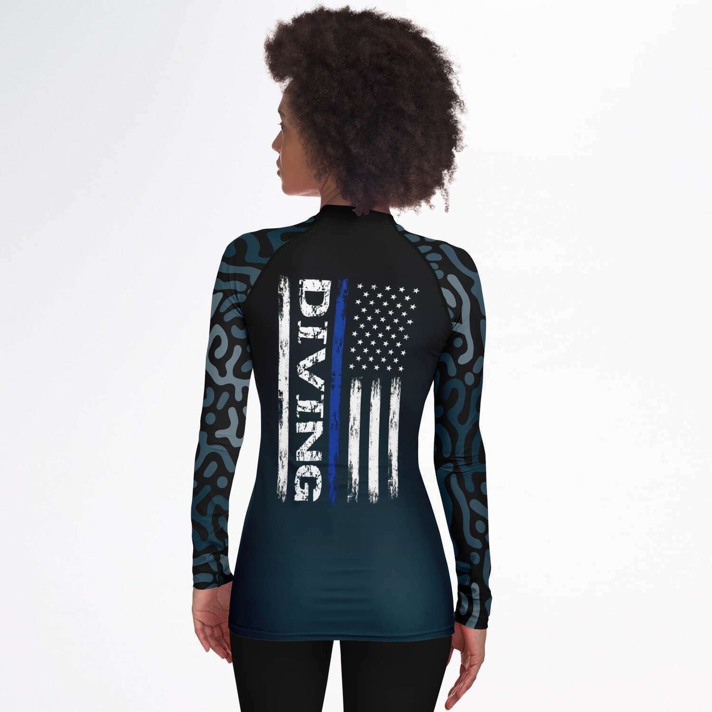 Flag Camo Women Rashguard
