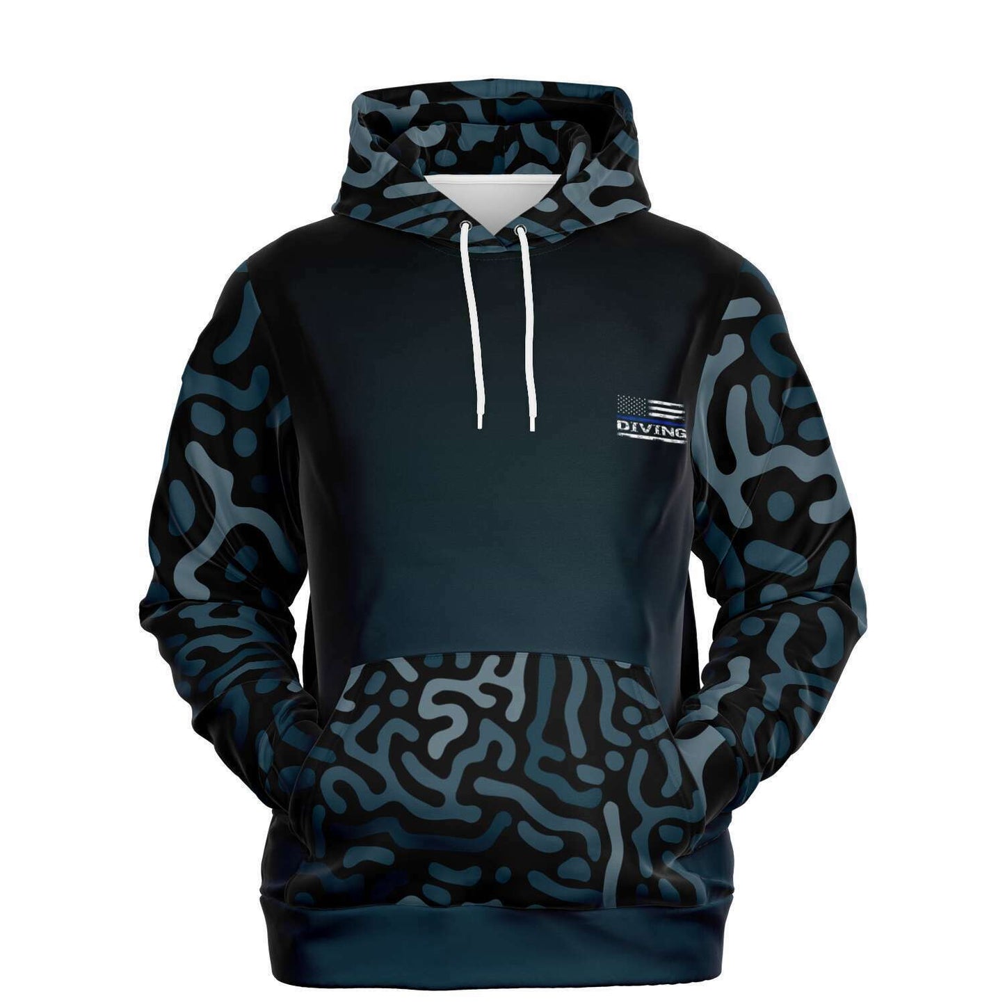 American flag camo scuba diving hoodie