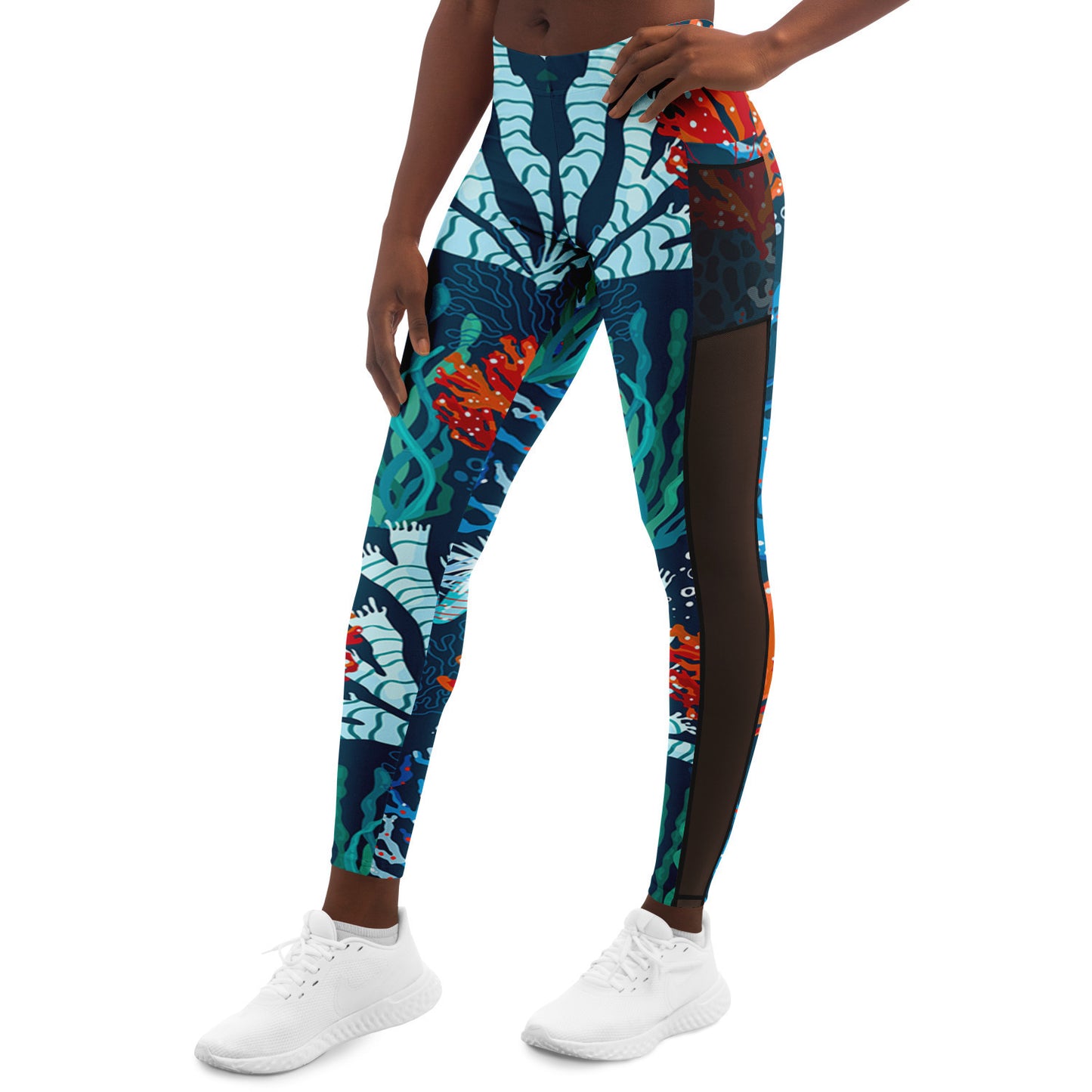 Blue Coral Leggings