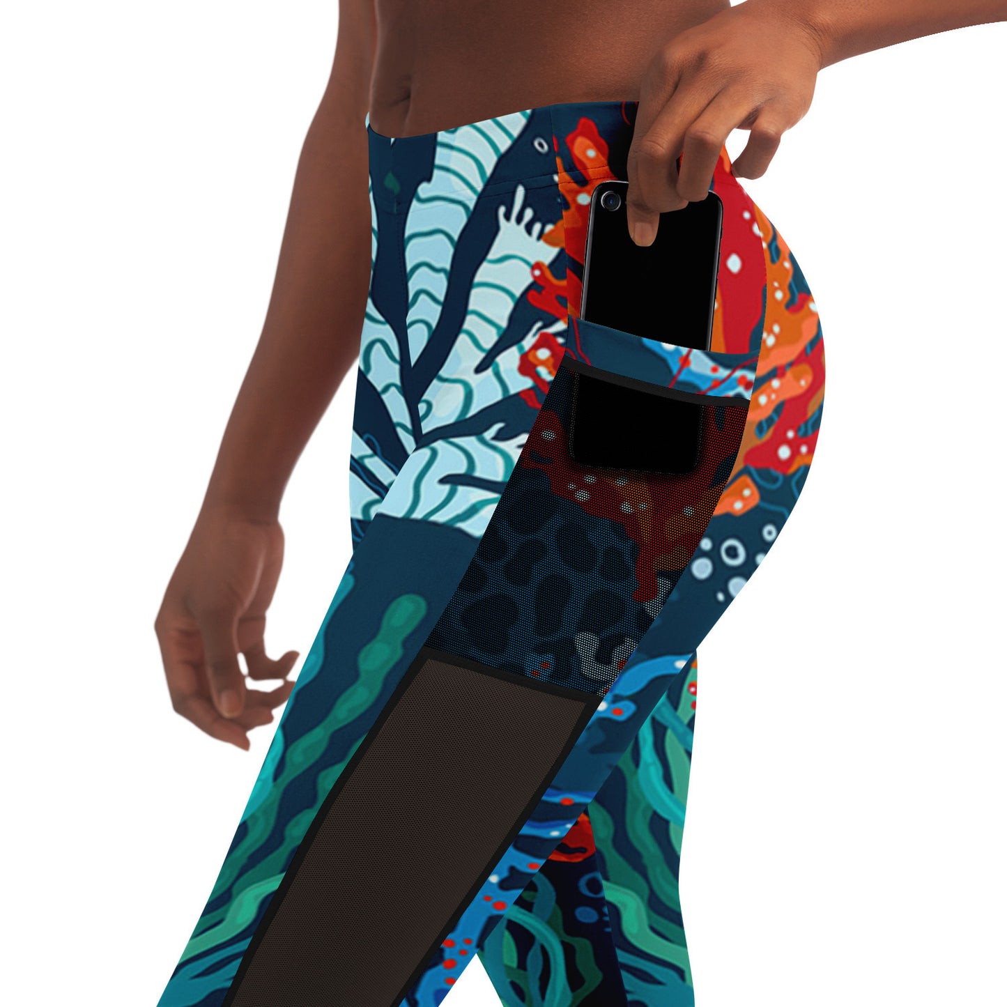 Blue Coral Leggings