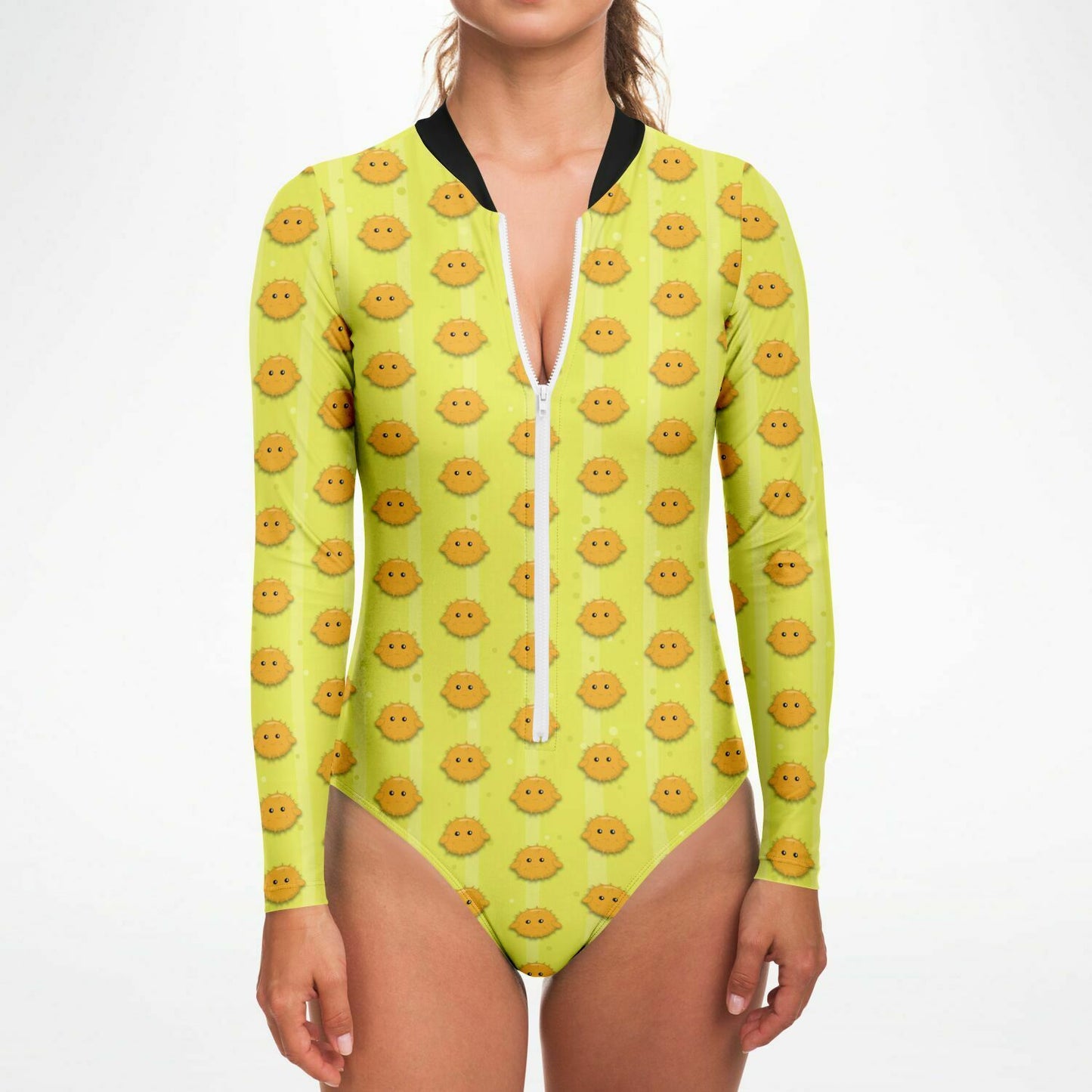 Puffer Fish Bodysuit Long Sleeve