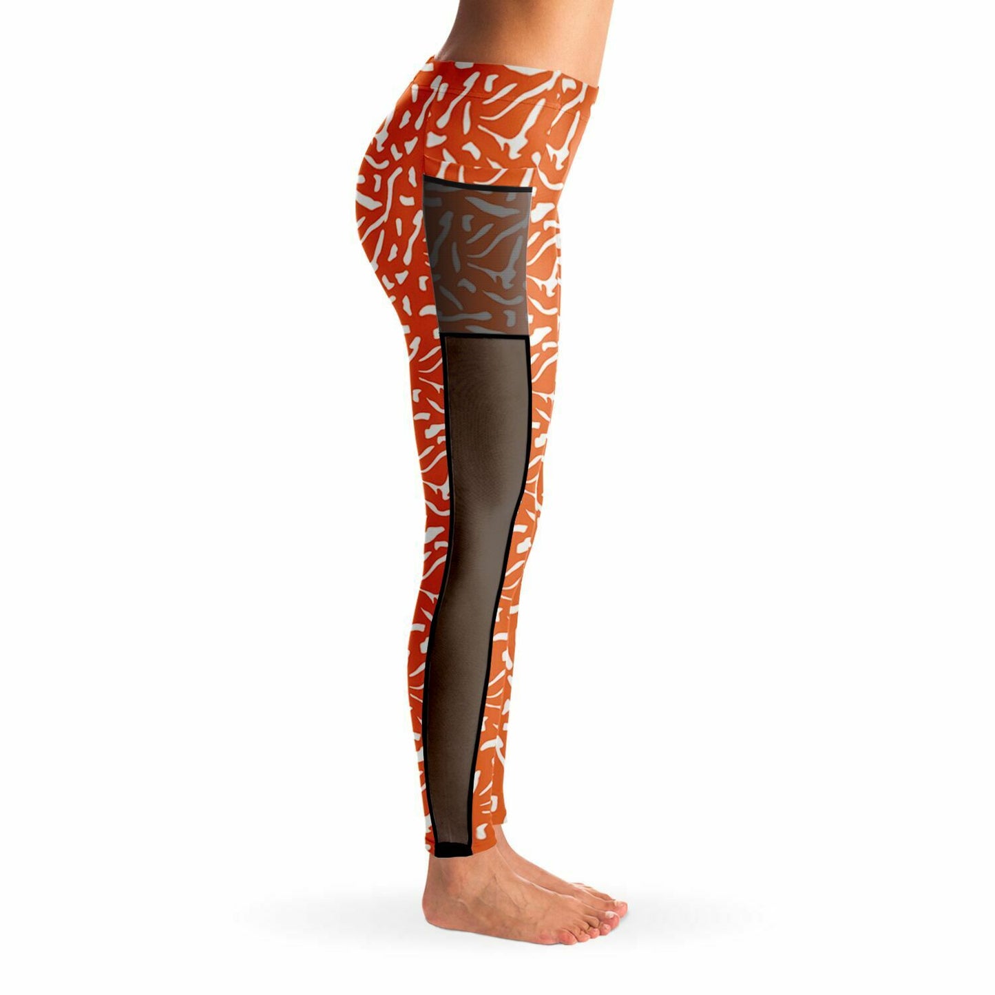 Orange Skin Cell Leggings