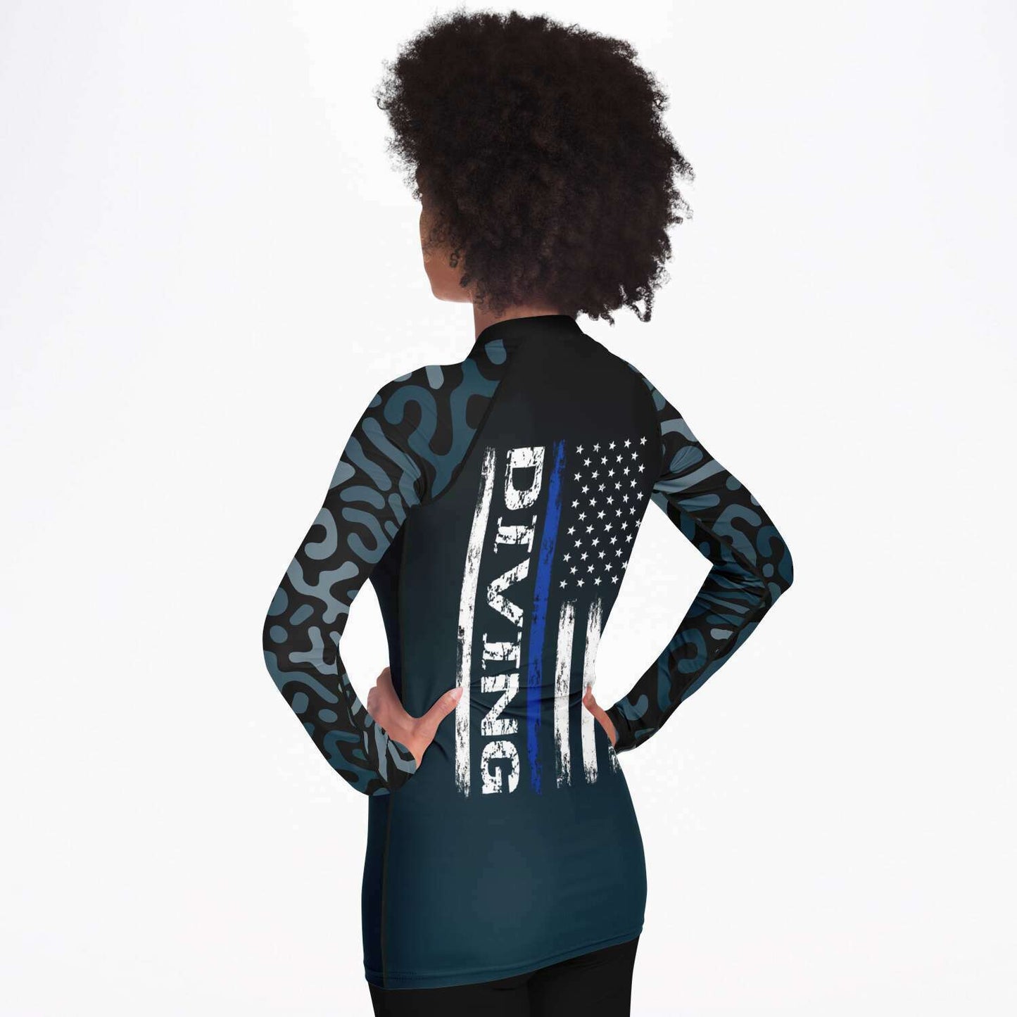 Flag Camo Women  Rashguard