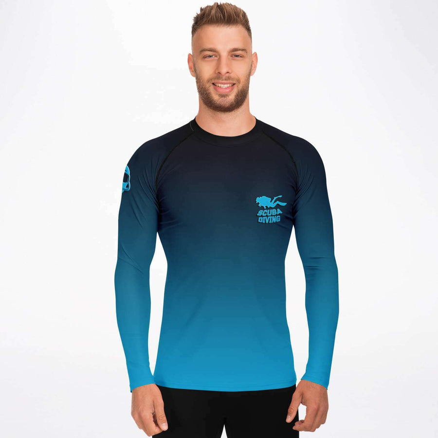 Scuba Diving Rashguard - men's all-over-print scuba diving rash guard