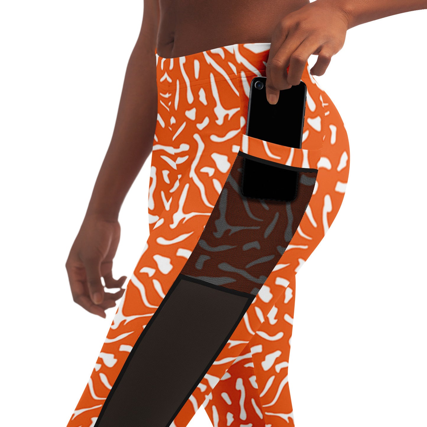 Orange Skin Cell Leggings