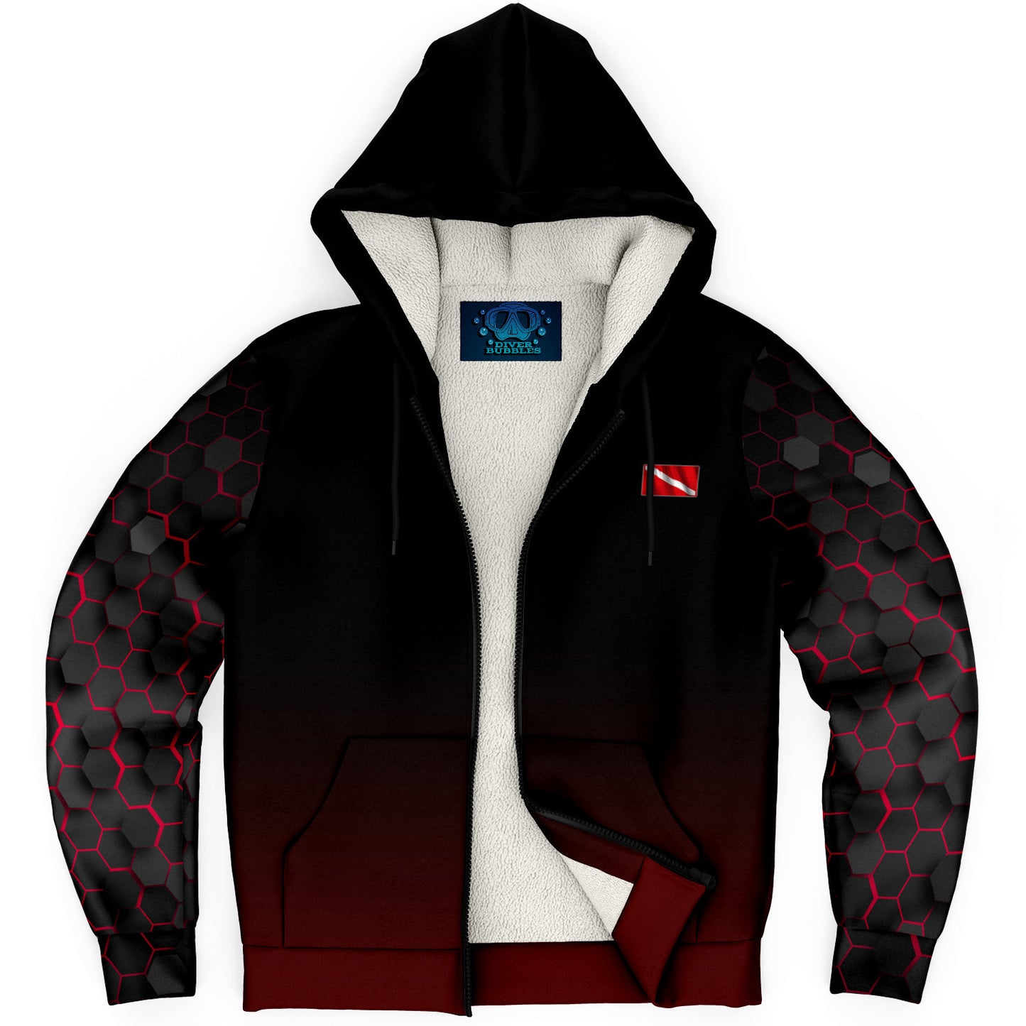 scuba diving zip hoodie