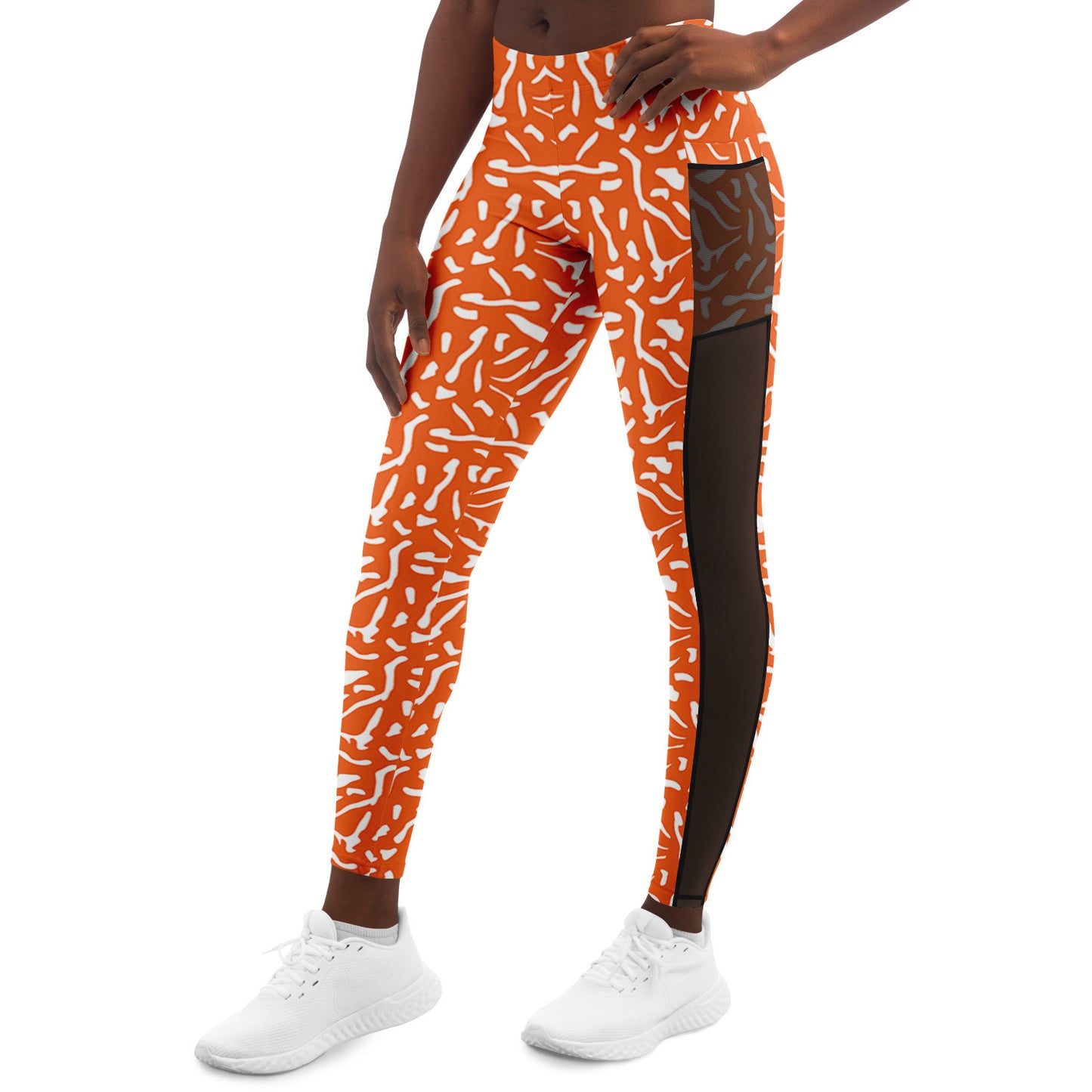 Orange Skin Cell Leggings