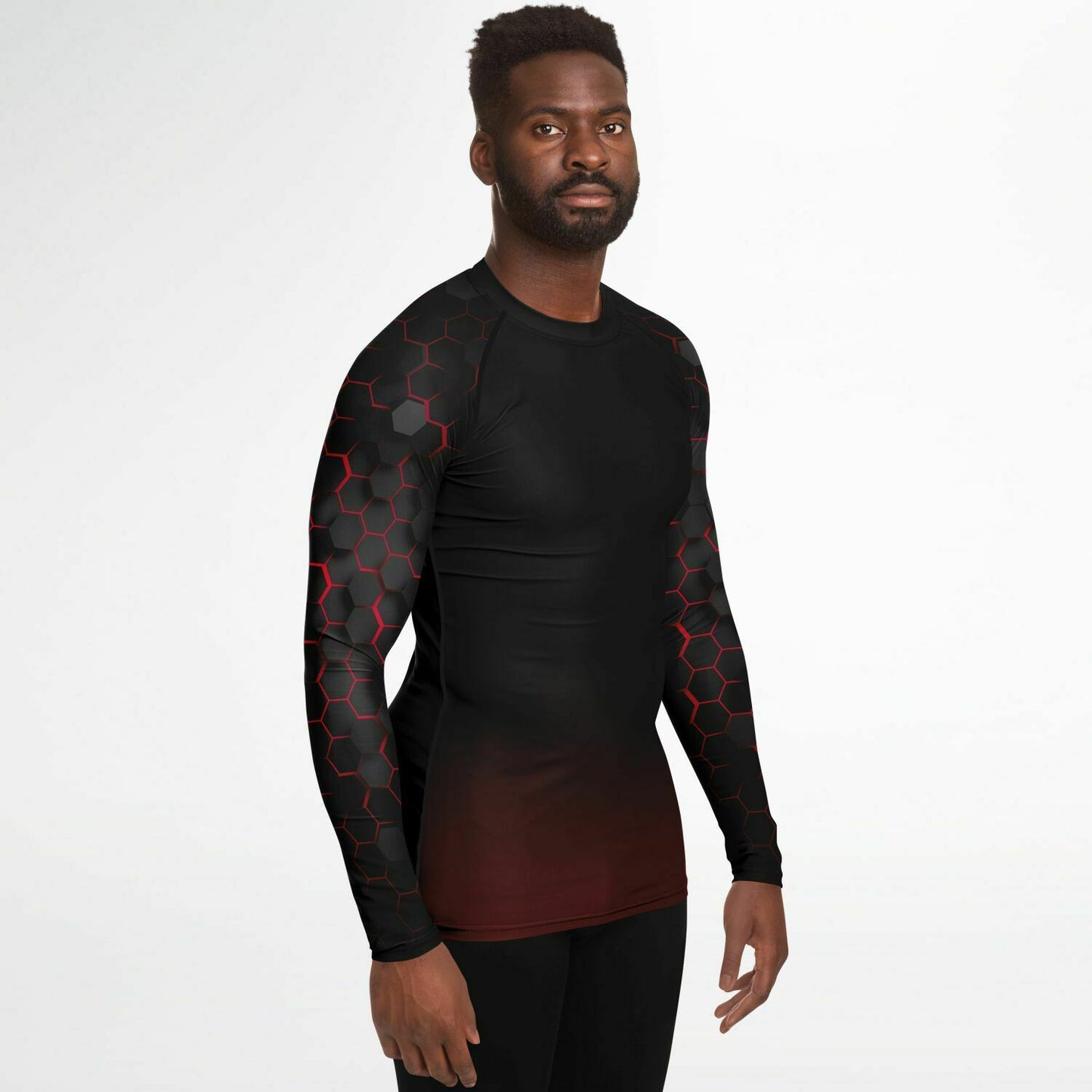 Diver Red Down Rashguard