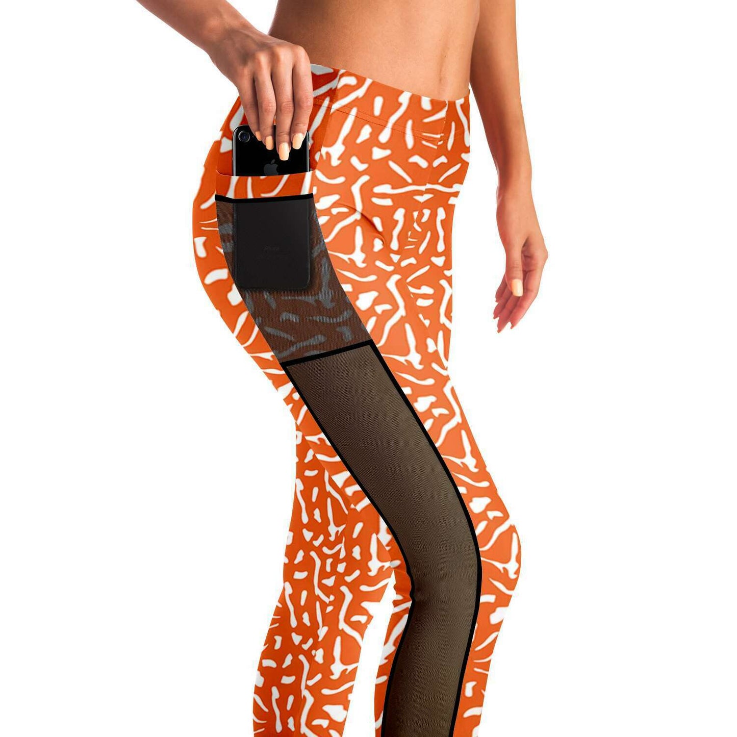 Orange Skin Cell Leggings