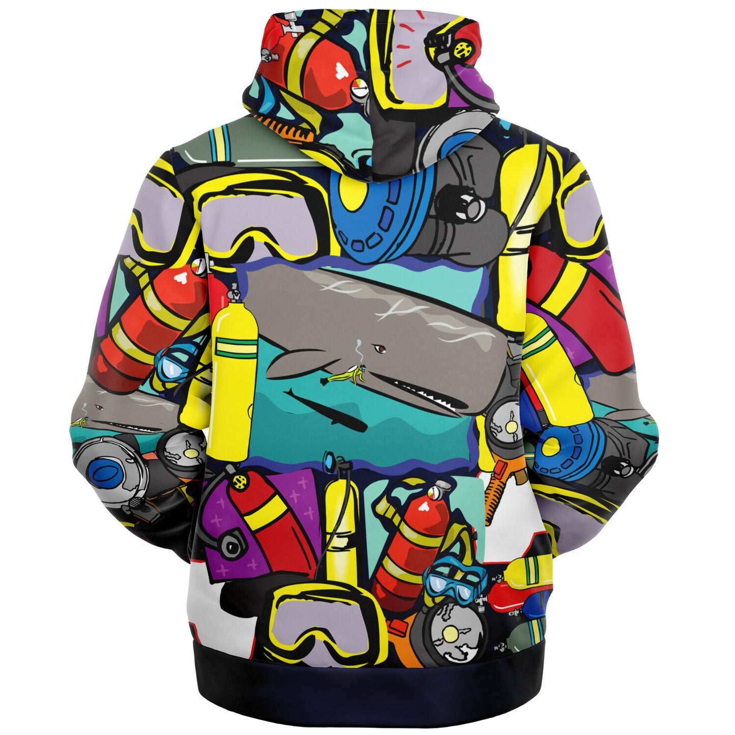 Pop Art Scuba Zip-Up Hoodie