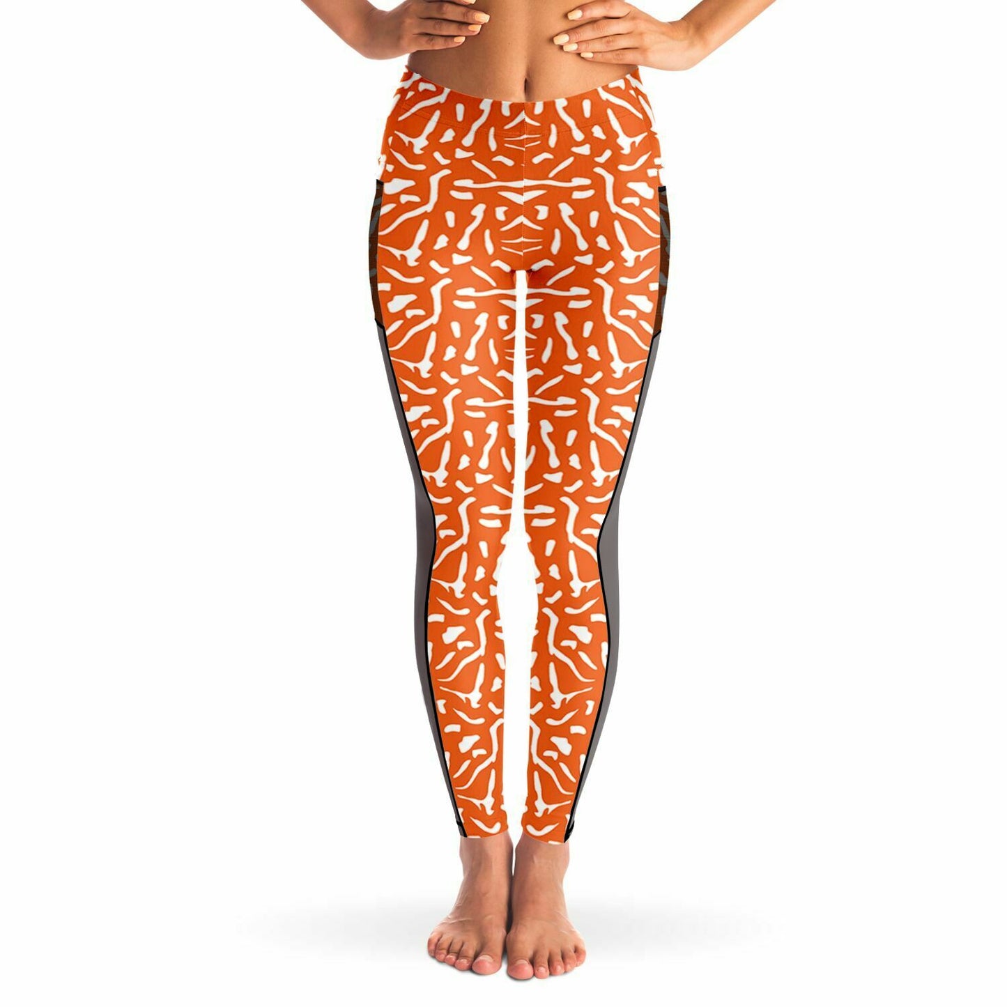 Orange Skin Cell Leggings