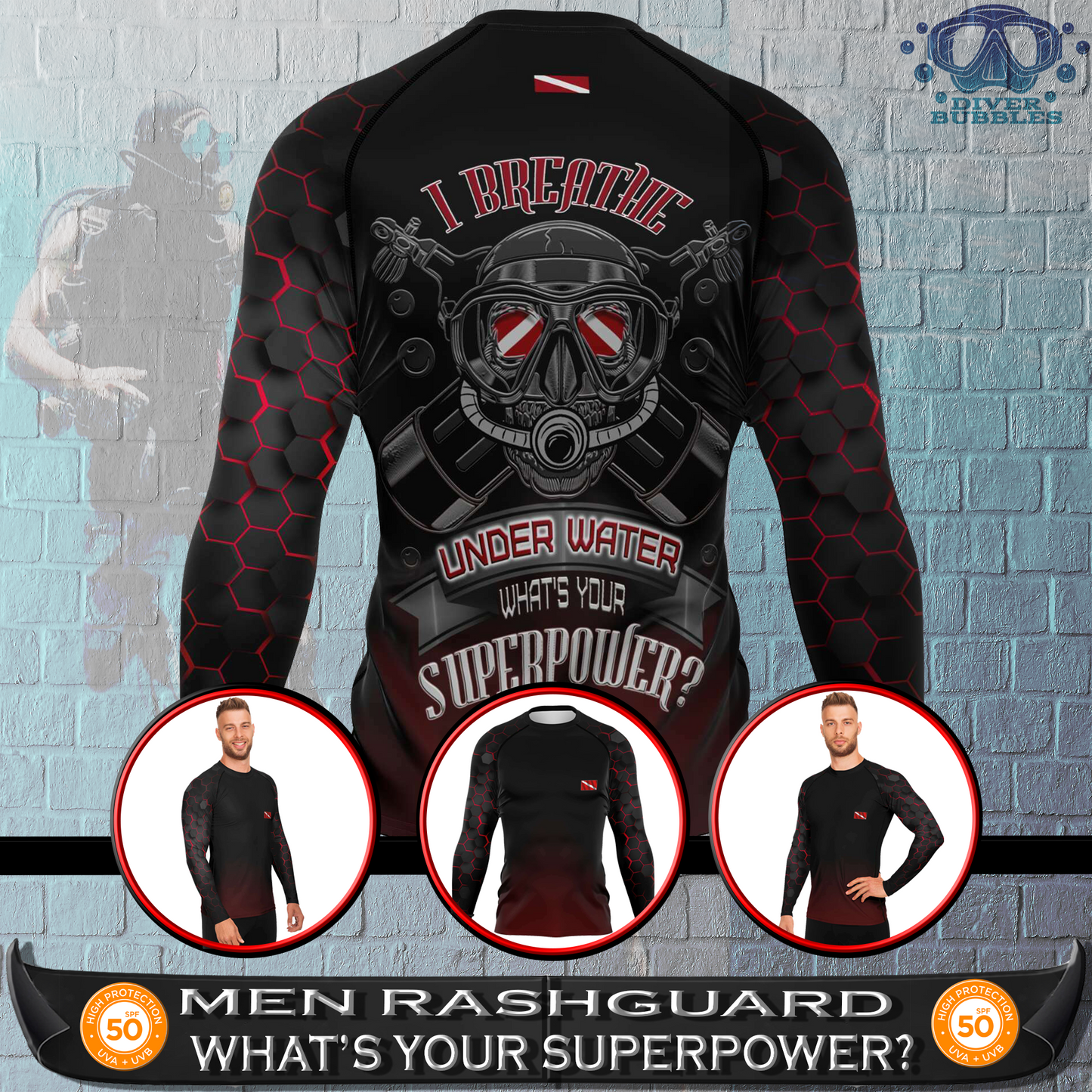 Under Water Diver Rashguard