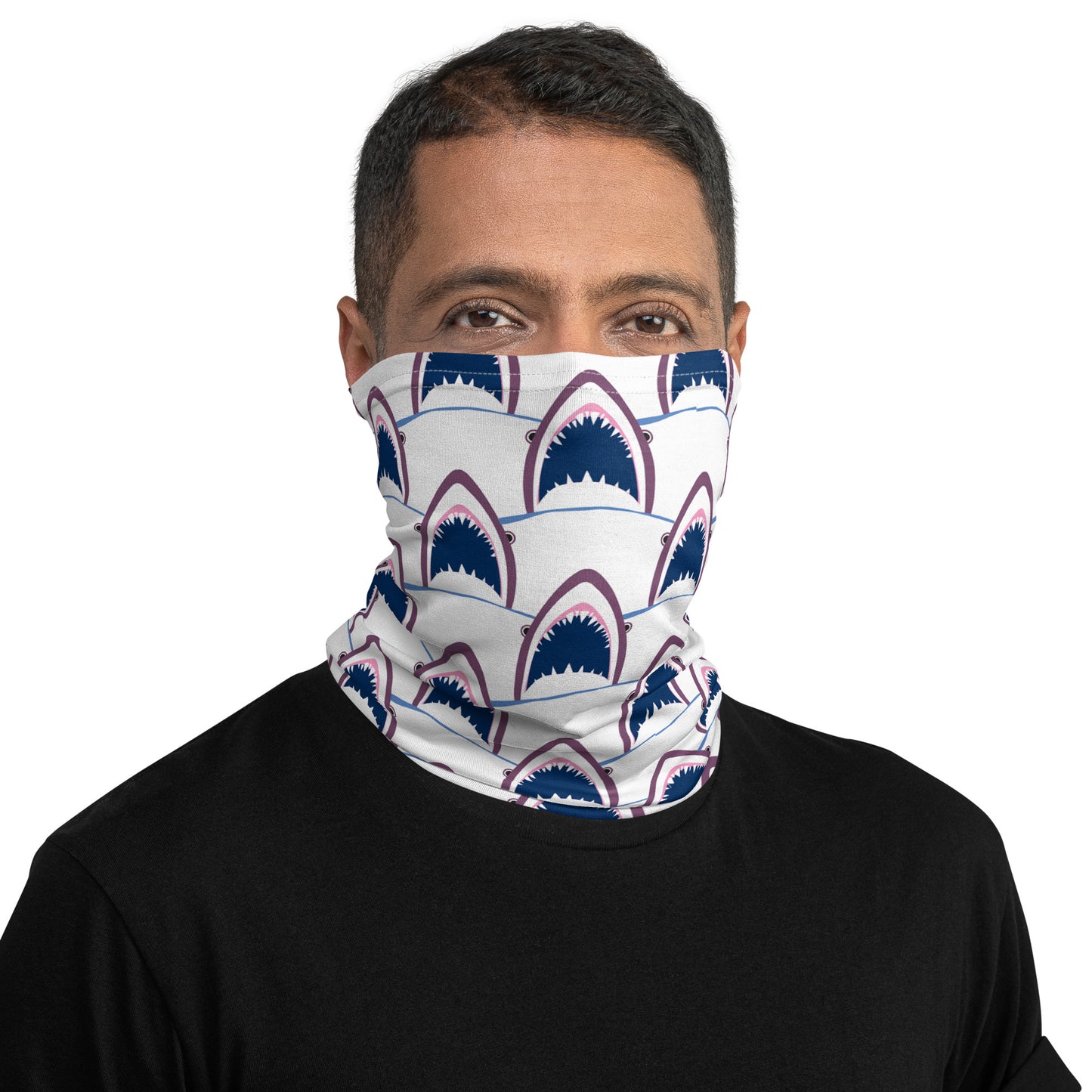 White Shark Neck Gaiter