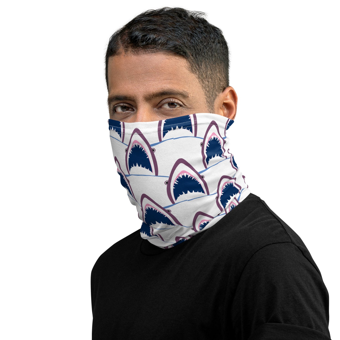 White Shark Neck Gaiter