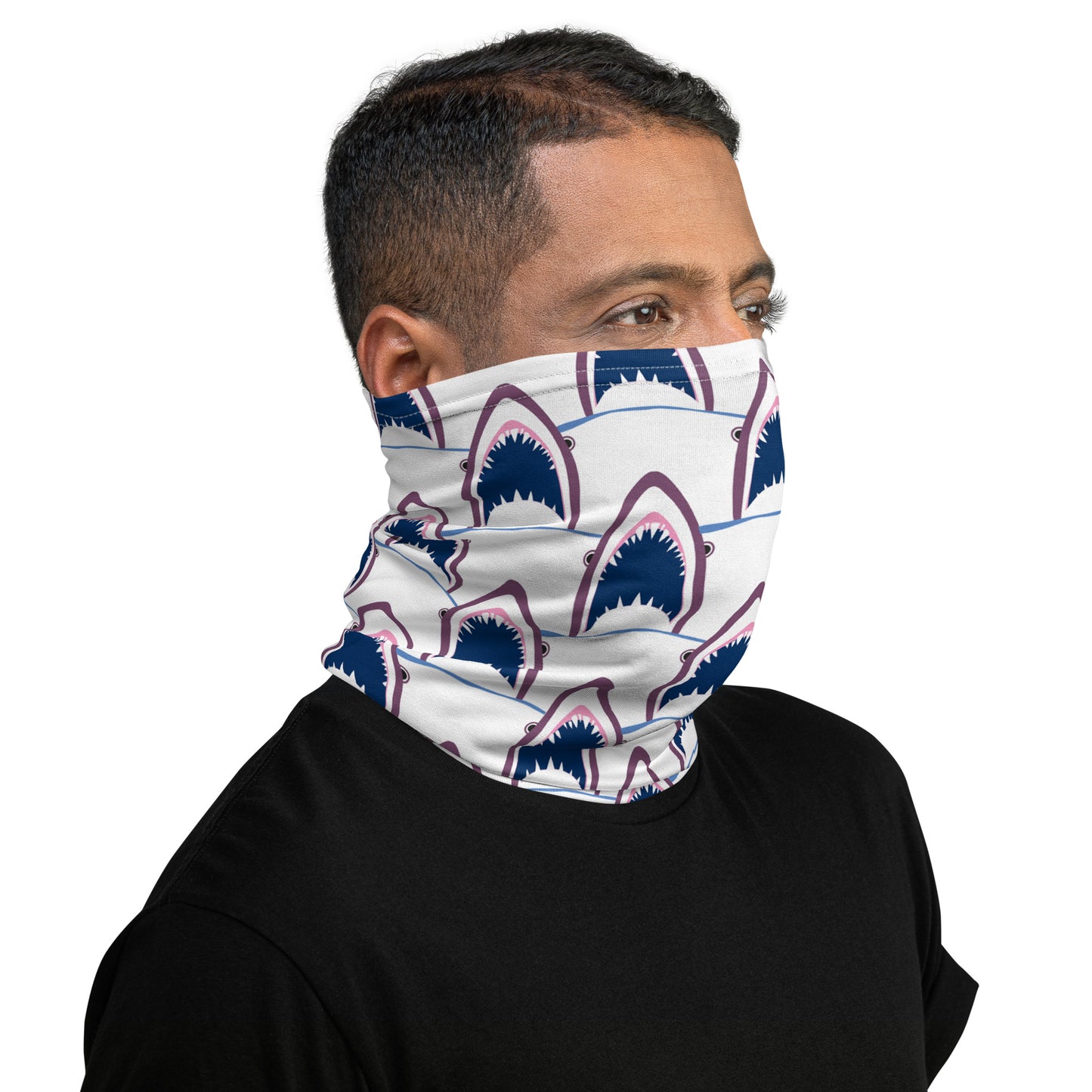 White Shark Neck Gaiter