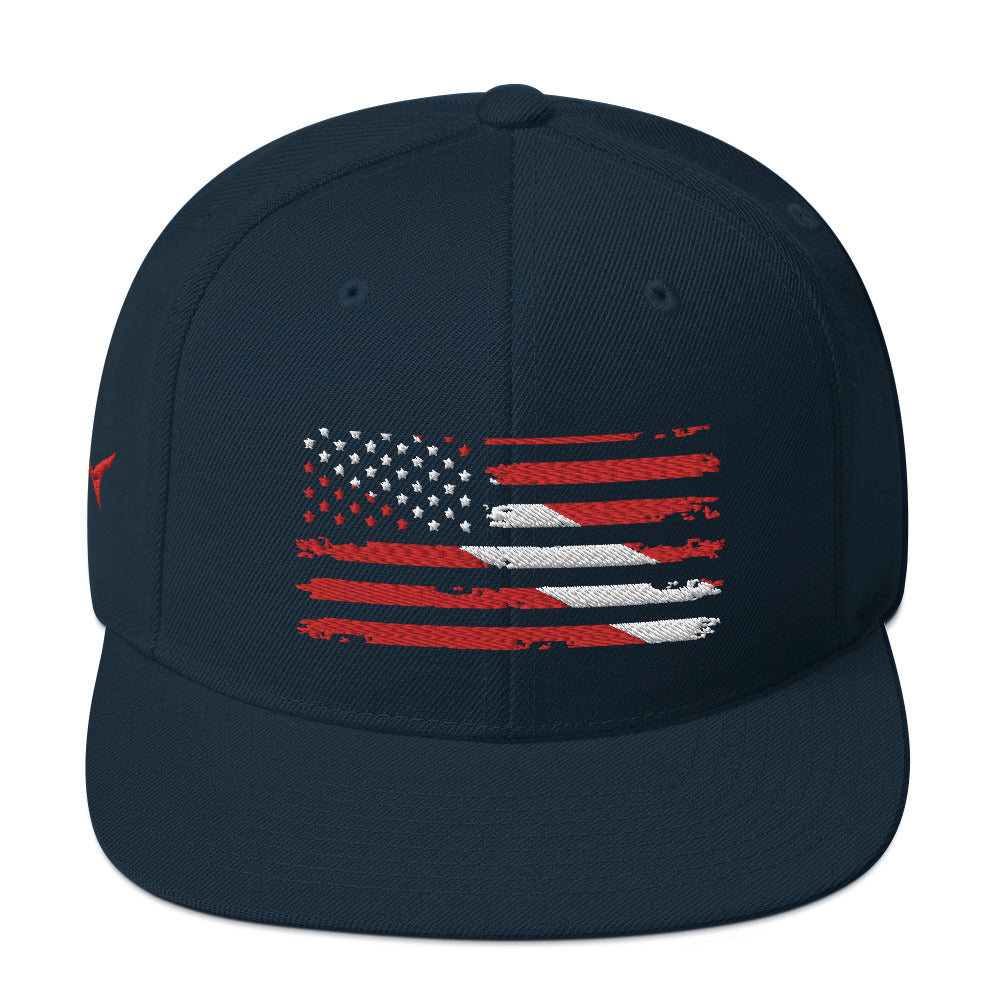 US Diver Snapback Hat