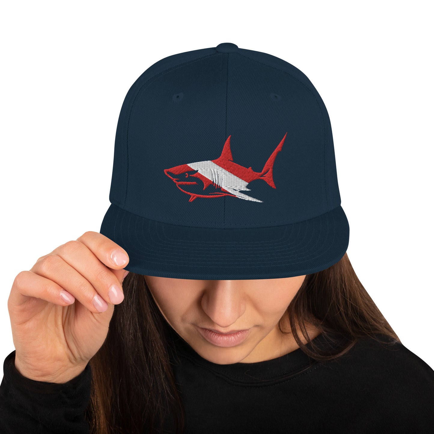 Shark Snapback Hat