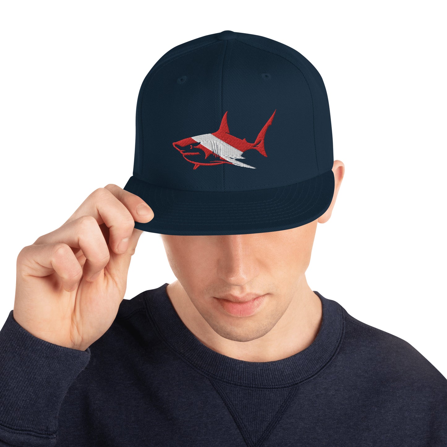 Shark Snapback Hat