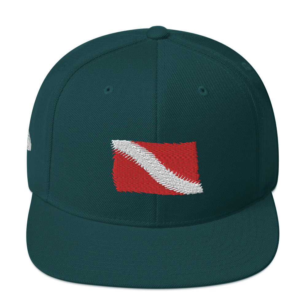 Diver Flag Snap hat