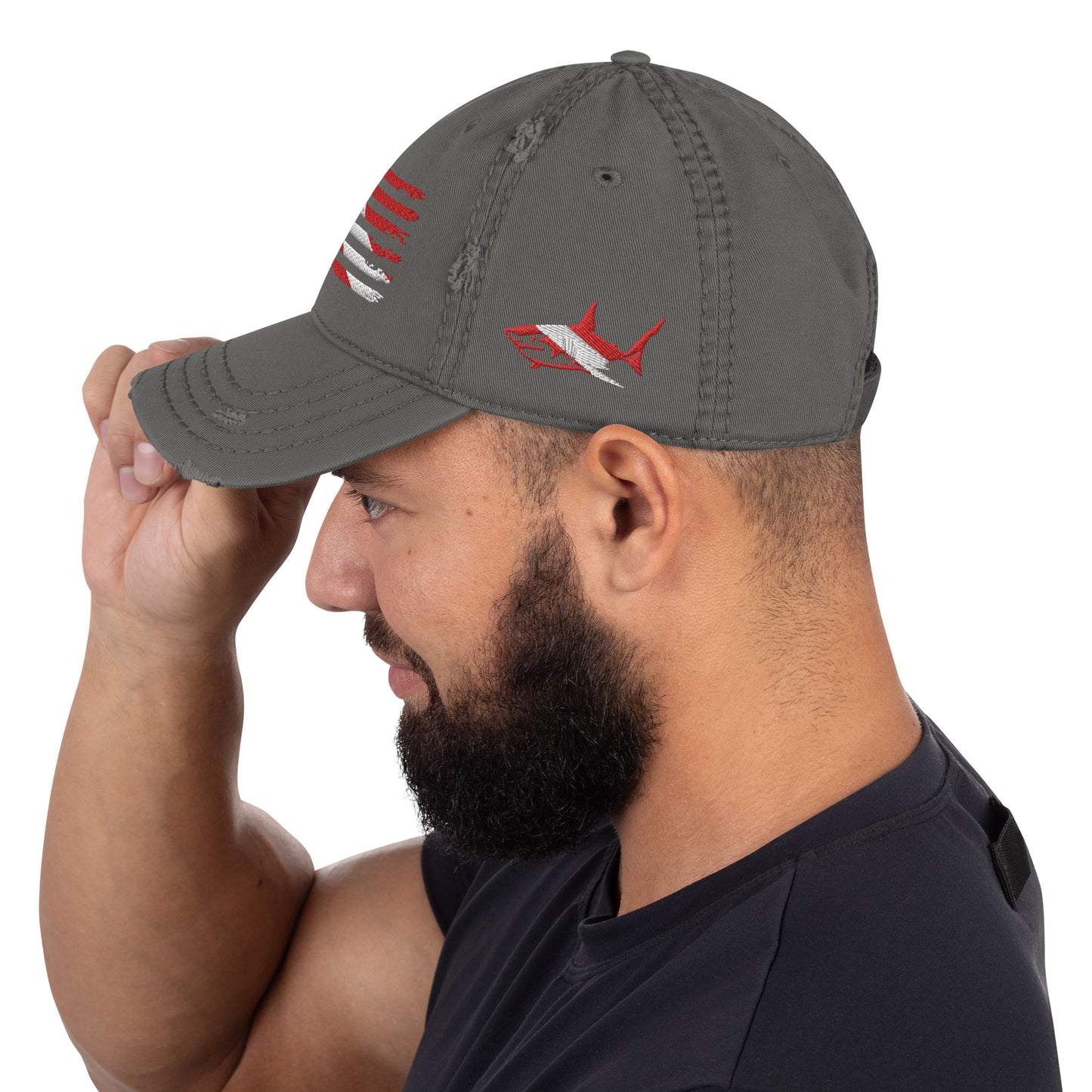 Distressed US-Diver Flag Hat