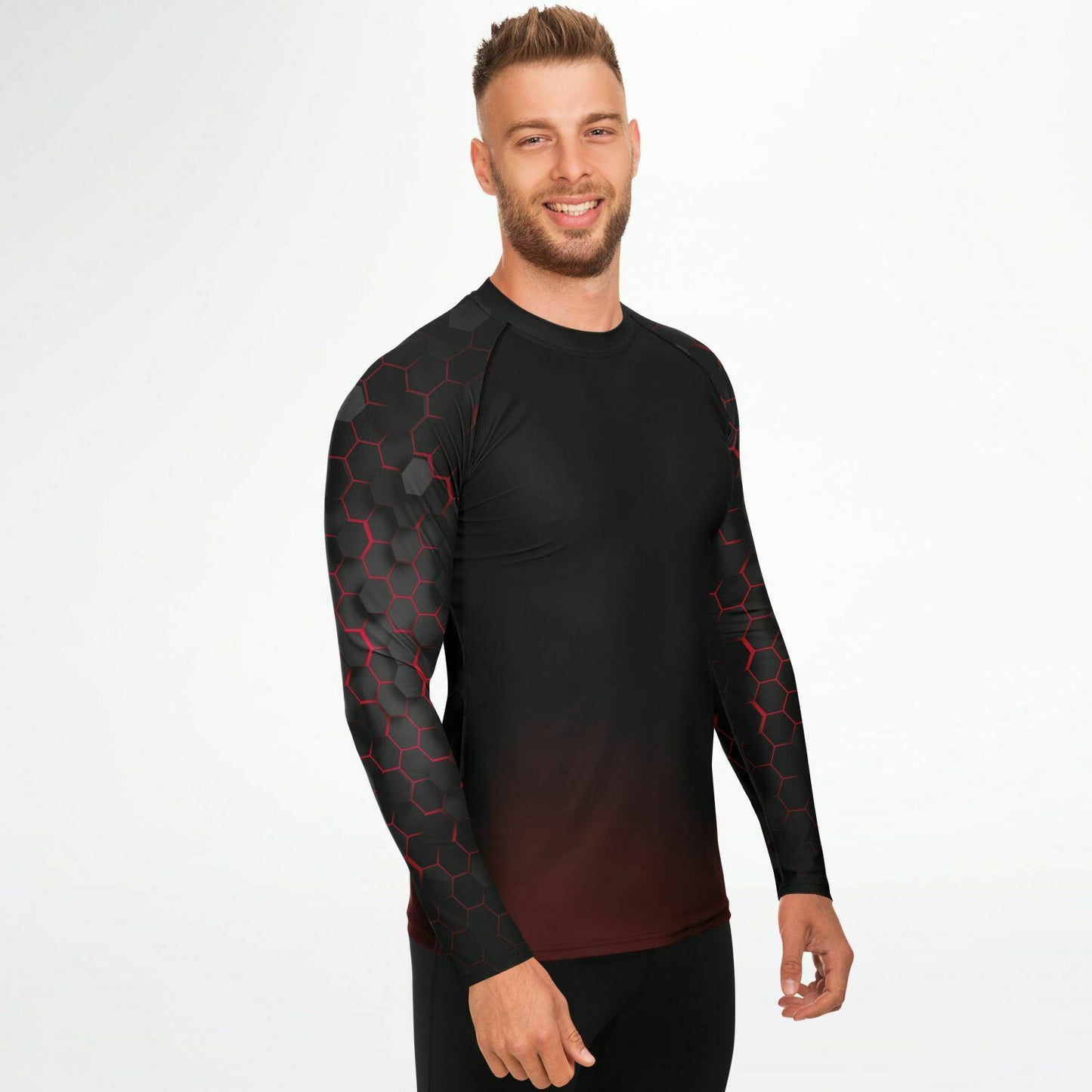 Diver Red Down Rashguard