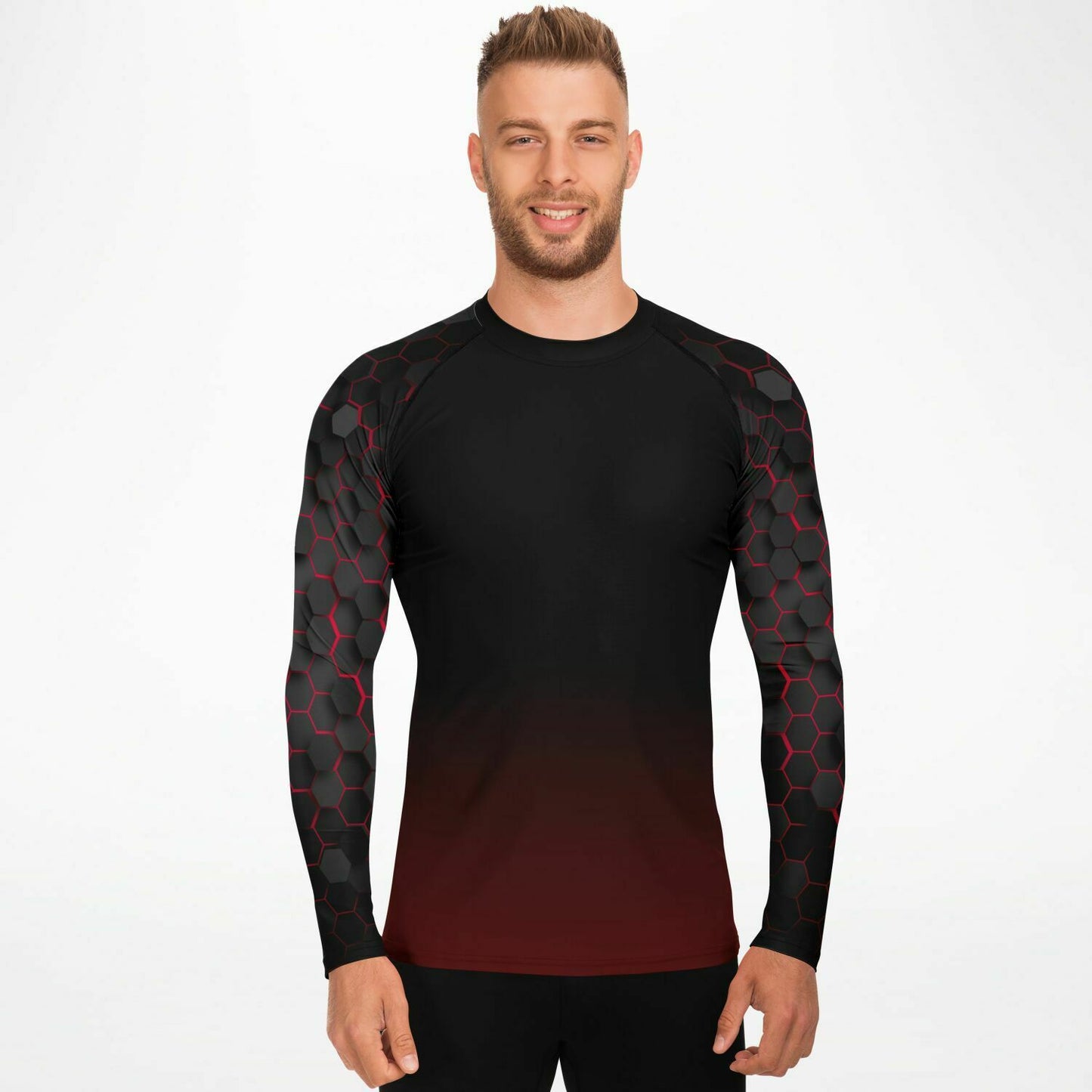 Diver Red Down Rashguard