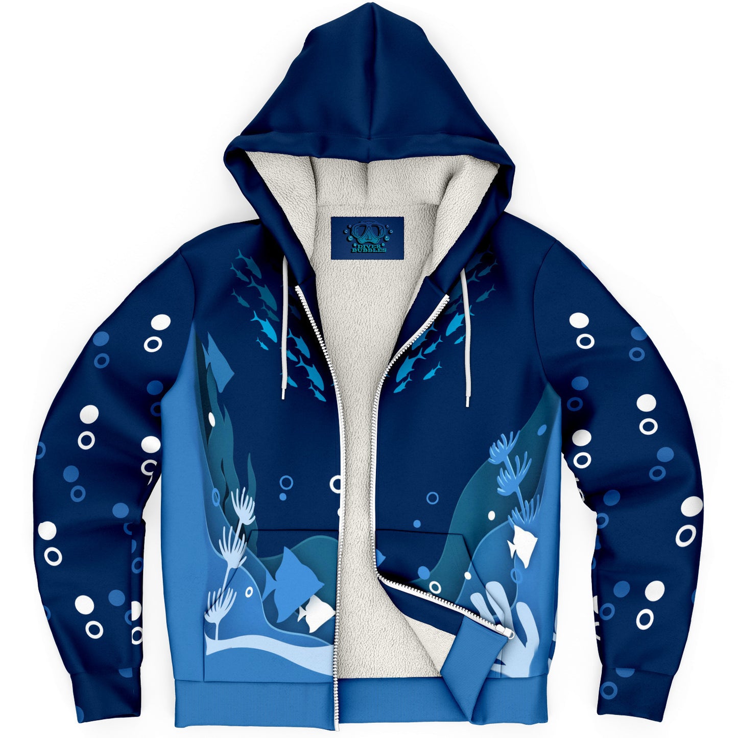 scuba diving zip hoodie