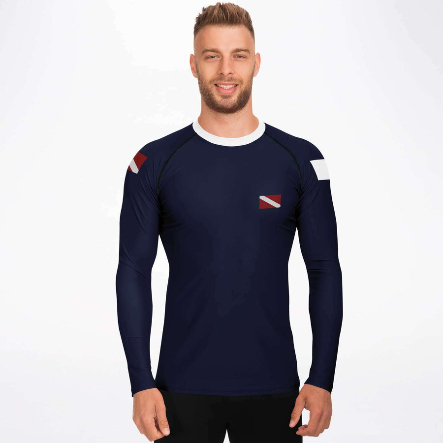 Dive Team Rashguard - men's all-over-print scuba diving rash guard