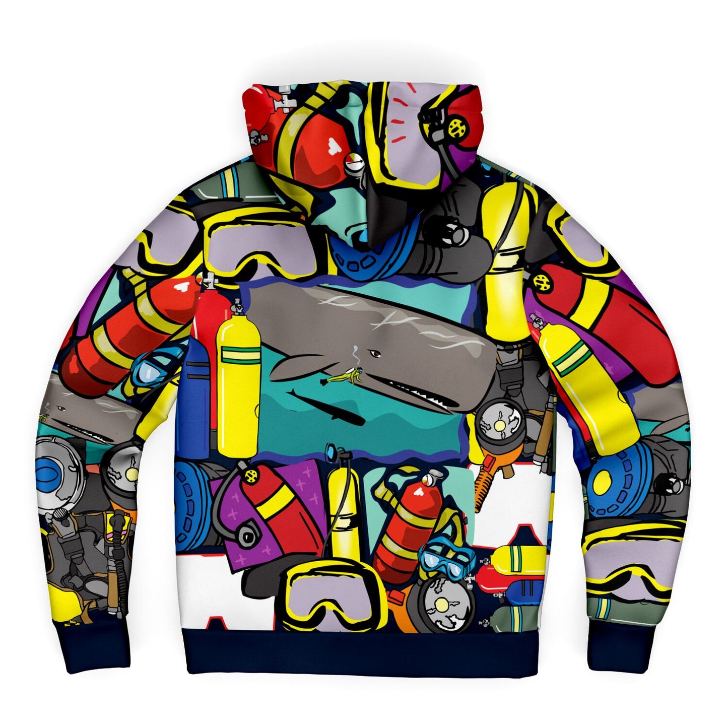 Pop Art Scuba Zip-Up Hoodie