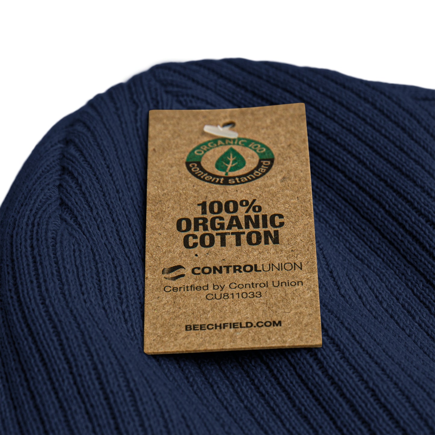 Organic ribbed beanie